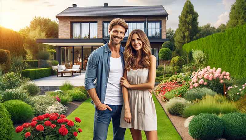 Haus in Düsseldorf mit Garten